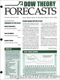 Dow Theory Forecasts